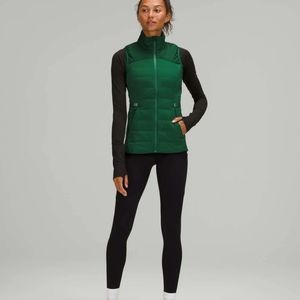NEW! Lululemon Down for It All Vest Size 6 Everglade Green